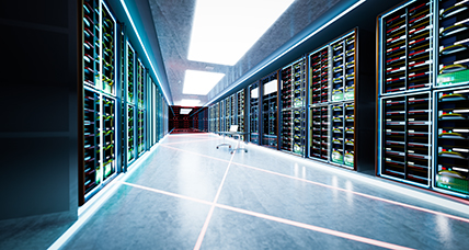 Computer network server room or data center Headhunter IT