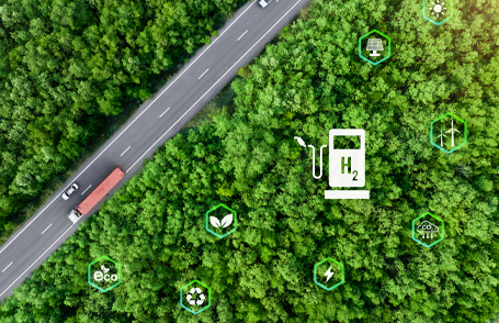 Engineer testing a robotic production simulator in robotics research facility